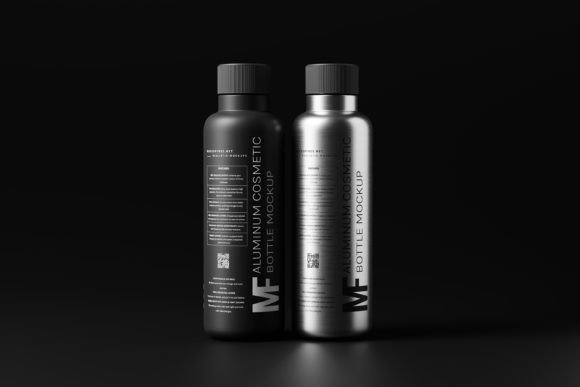 Aluminium Cosmetic Bottle Duo Mockup Set: A Designer’s Solution for Premium Product Presentations