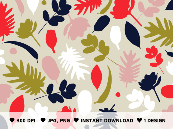 Botanical Shapes Pattern Set: Elevating Design with Organic Aesthetics