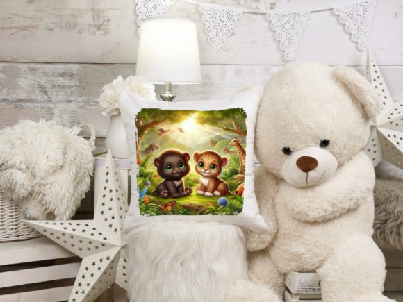 Bringing the Wild to Your Crafts: The Versatility of Cartoon Jungle Animals Brushed Images