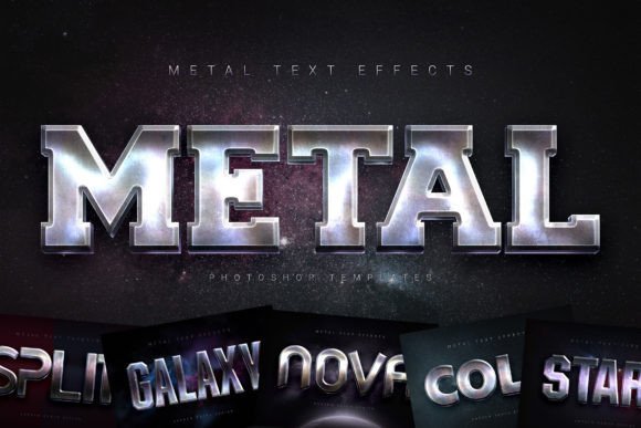 Metal Text Effects for Bold Digital Designs