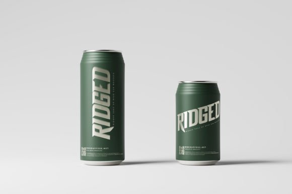 Ridged Soda or Beer Can Mockups: A Retro Design Meant for Modern Branding