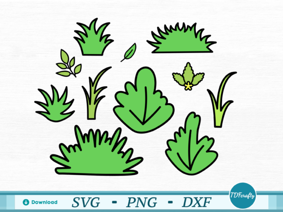 Transform Your Creative Projects with Vibrant Cartoon Bushes and Leaves Color Digital Assets